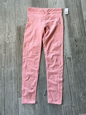 Girls Old Navy Pink Active high-rise Leggings cozecore Soft 7/8 ankle large